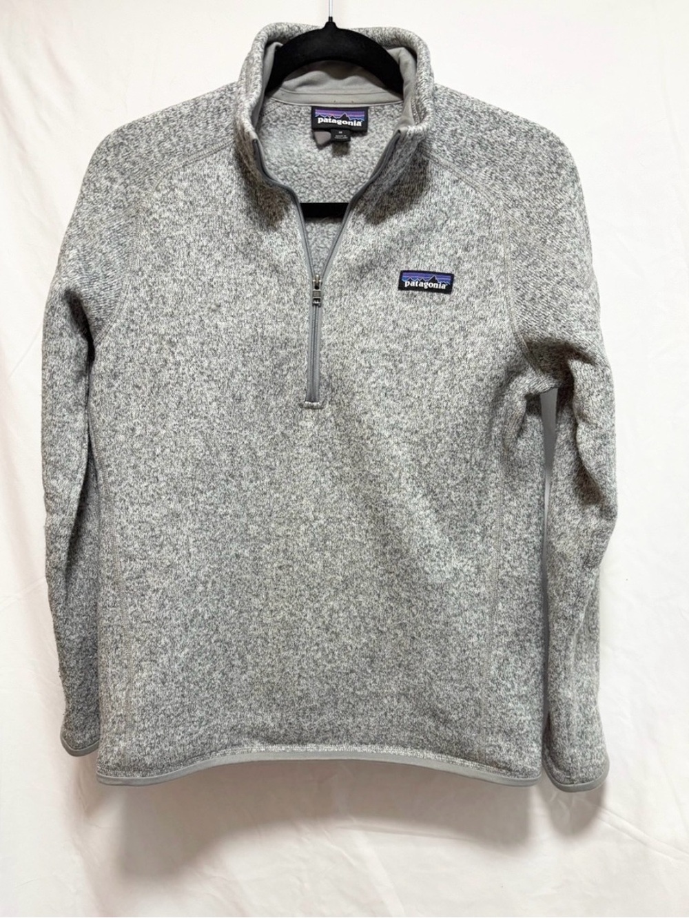 Patagonia women’s better sweater Gray Quarter-Zip Fleece Pullover MED